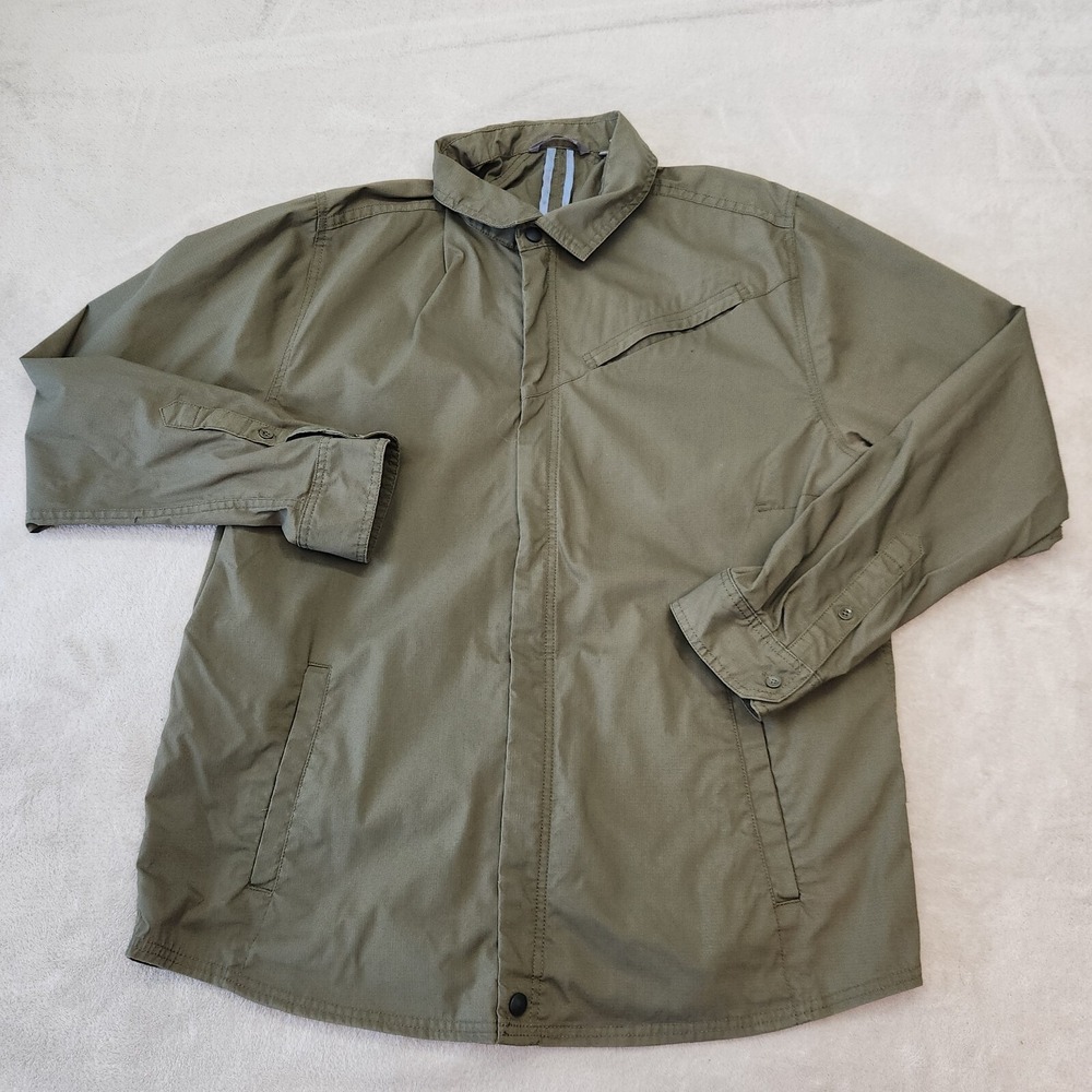 Toad&Co Ripstop Shirt Jacket XL Green Cotton Nylon Blend Mens Outerwear - Picture 2 of 13